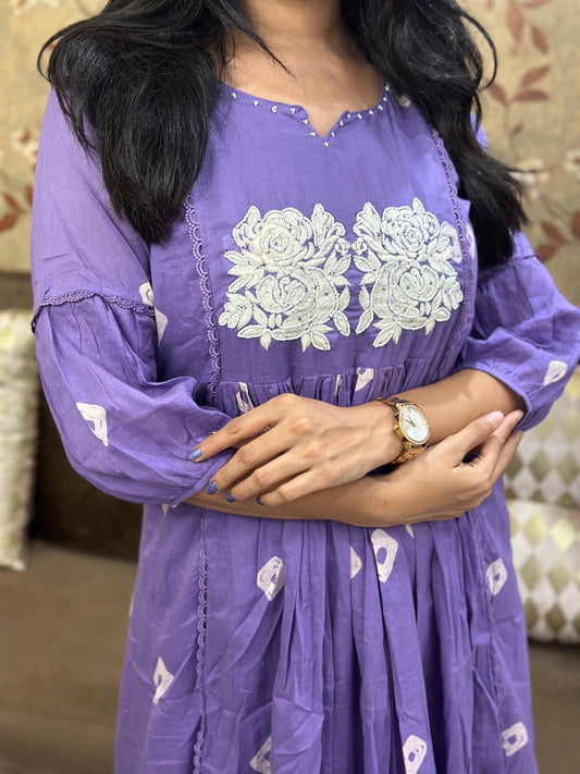 Premium Mul Cotton Kurta Set For Women  GRC  LIL