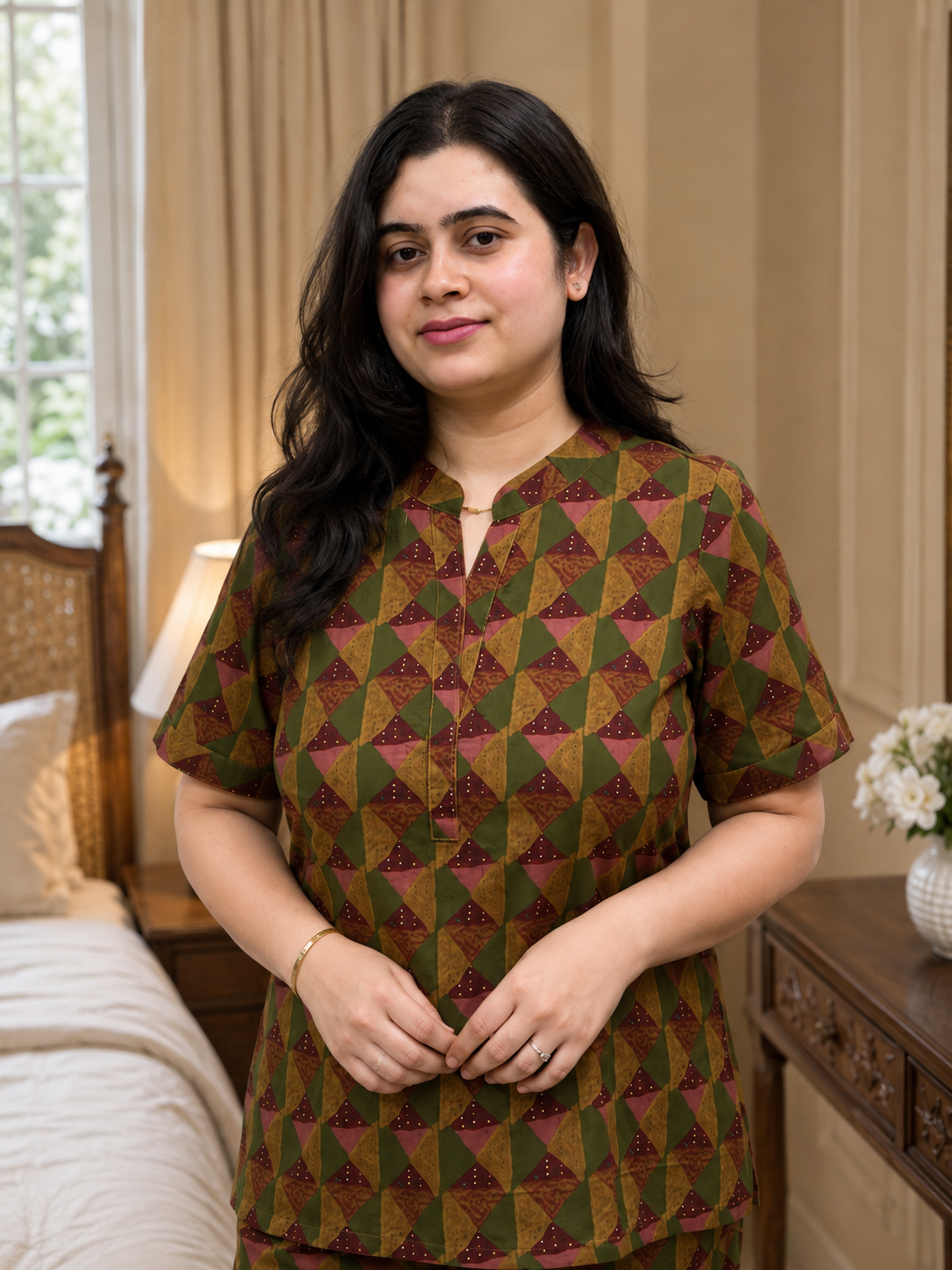 Noor Premium cotton night wear cord set