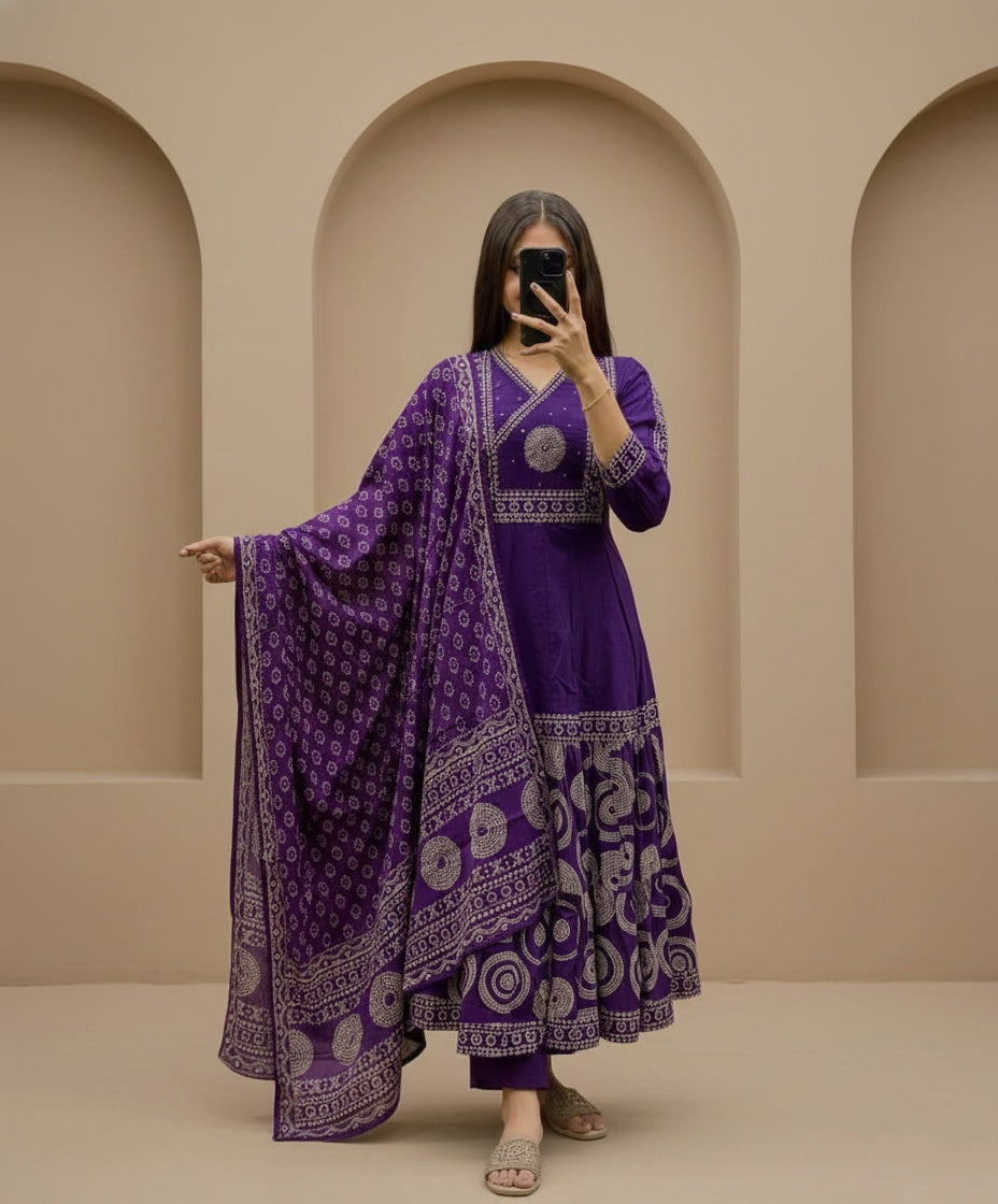 Premium Cotton kurta set for women with dupatta