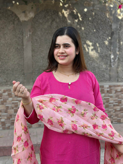 Kantha cotton suit - Vijay Laxmi