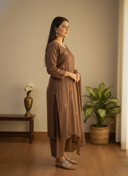 Premium Cotton kurta set for women with dupatta