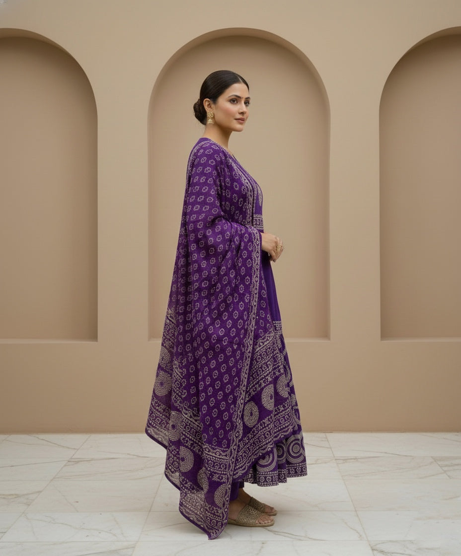 Premium Cotton kurta set for women with dupatta