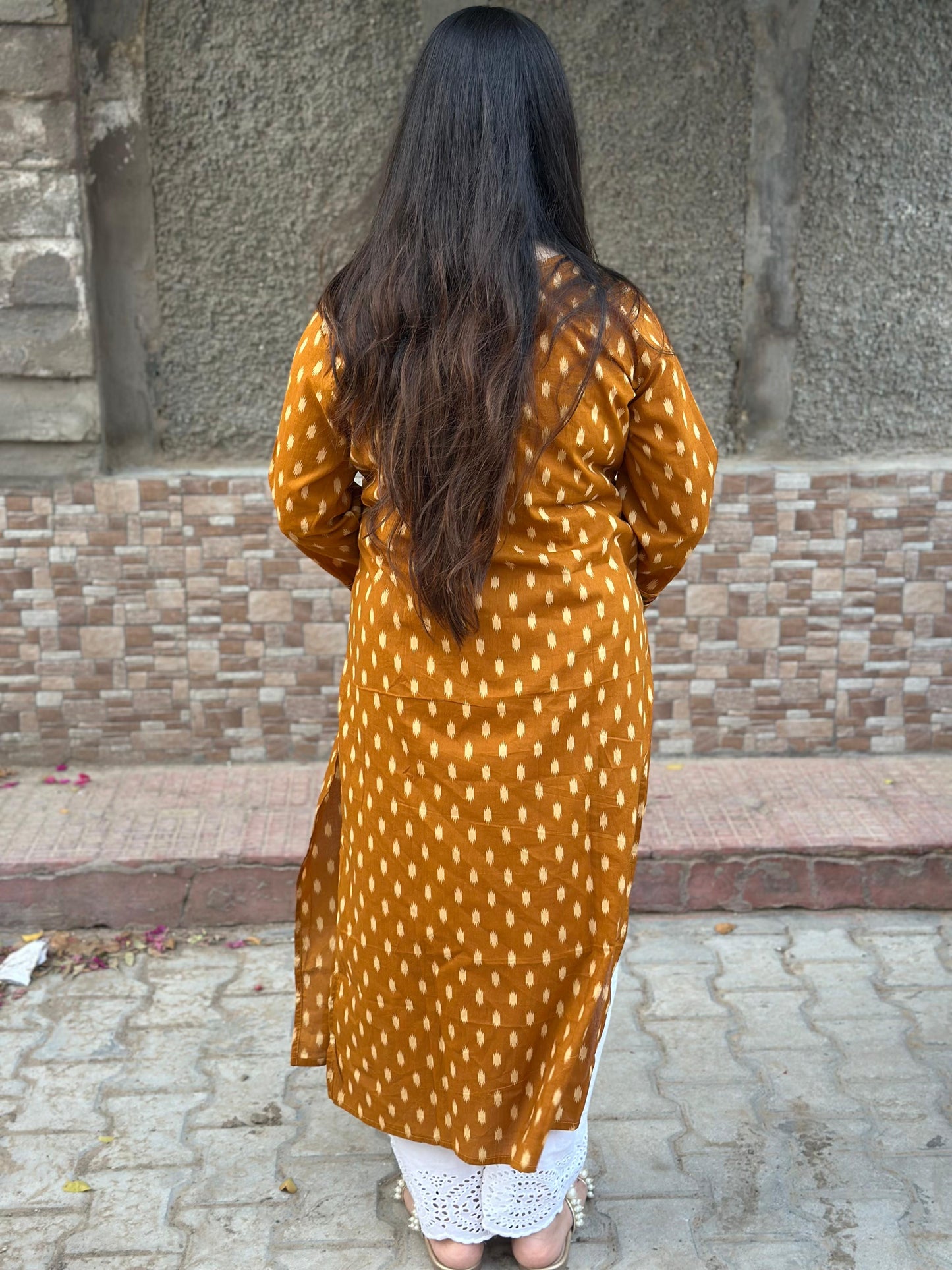 Breathable & Stylish Ikkat Cotton Kurti