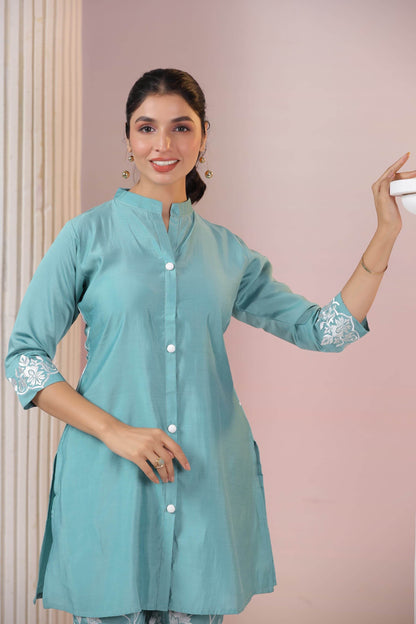 Premium Cotton Cord Set For Women - Vijay Laxmi