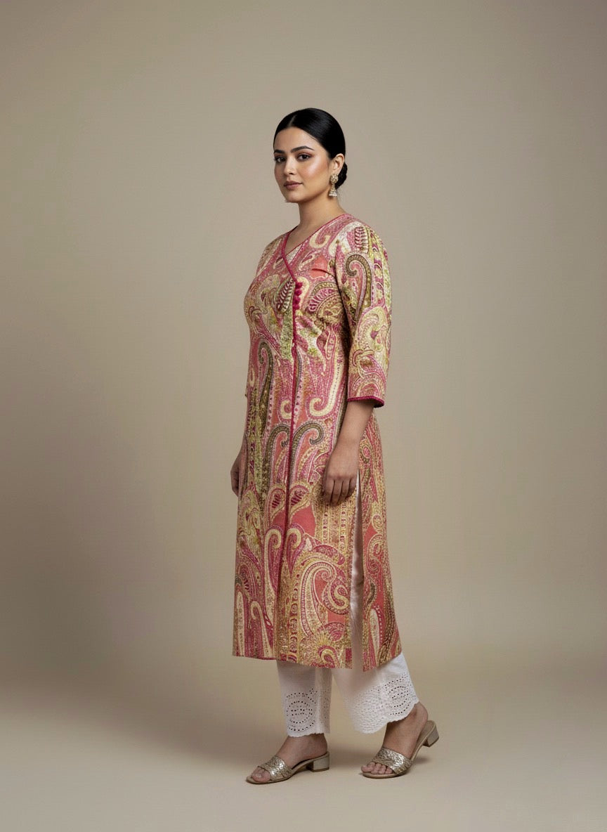 Airy Cotton Kurti for women kalamkari