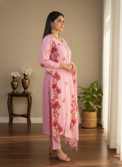 Premium Cotton kurta set for women with dupatta