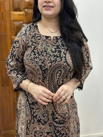 Gulmohar kalamkari cotton kurta & pant