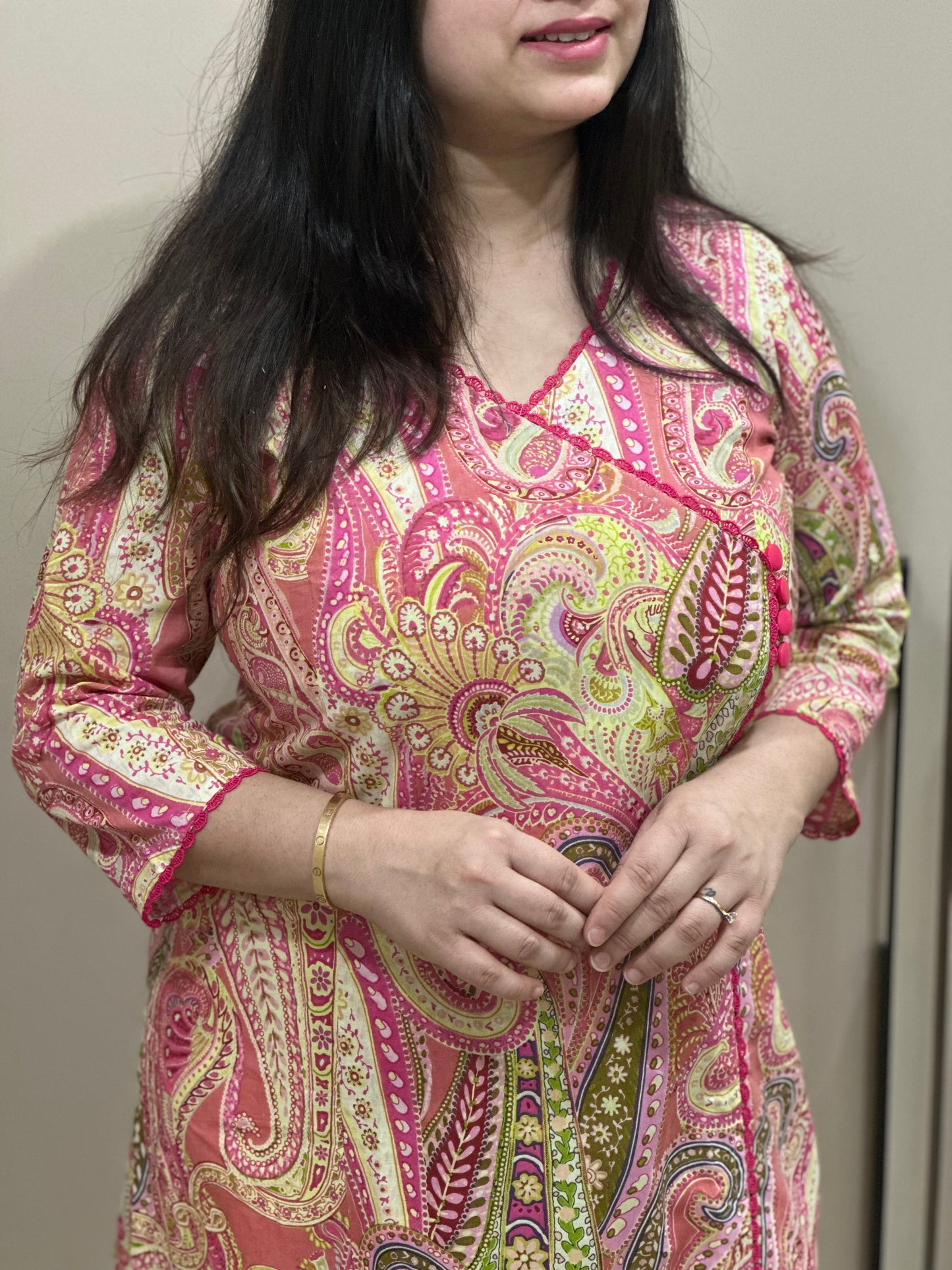 Airy Cotton Kurti for women kalamkari