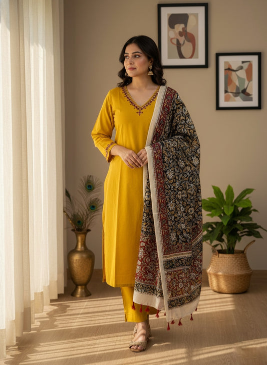 Cotton Kurta Set for Women (Limited edition) on