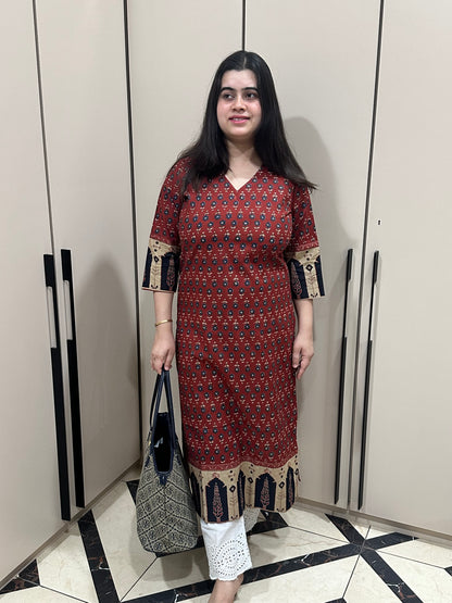 Airy Cotton Arjakh Kurti for women