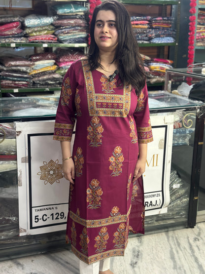Rangrez pure cotton kurti for women