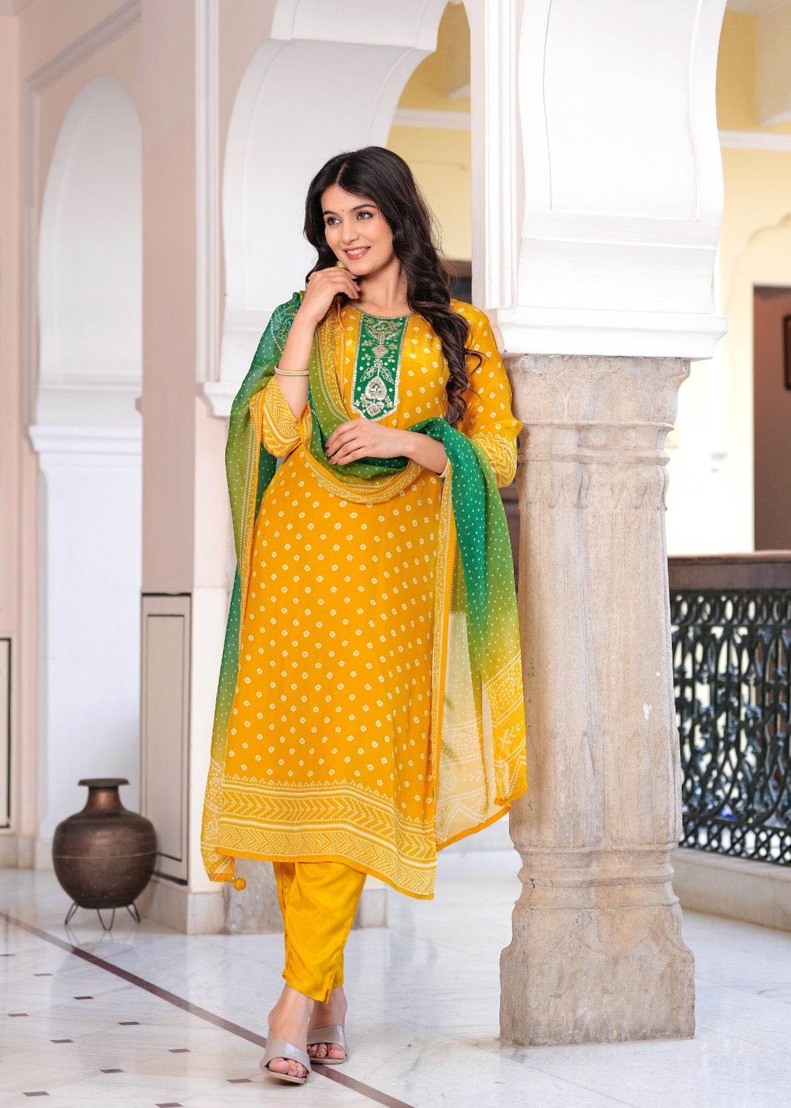 Soft Crepe Silk Suit For Women - Vijay Laxmi