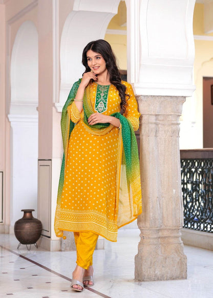 Soft Crepe Silk Suit For Women - Vijay Laxmi