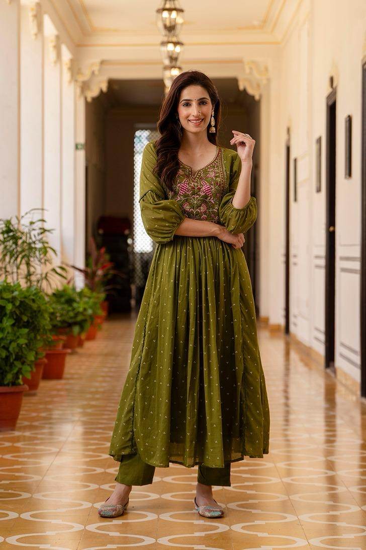 Premium Cotton Suit For Women Mul Peacock - Vijay Laxmi