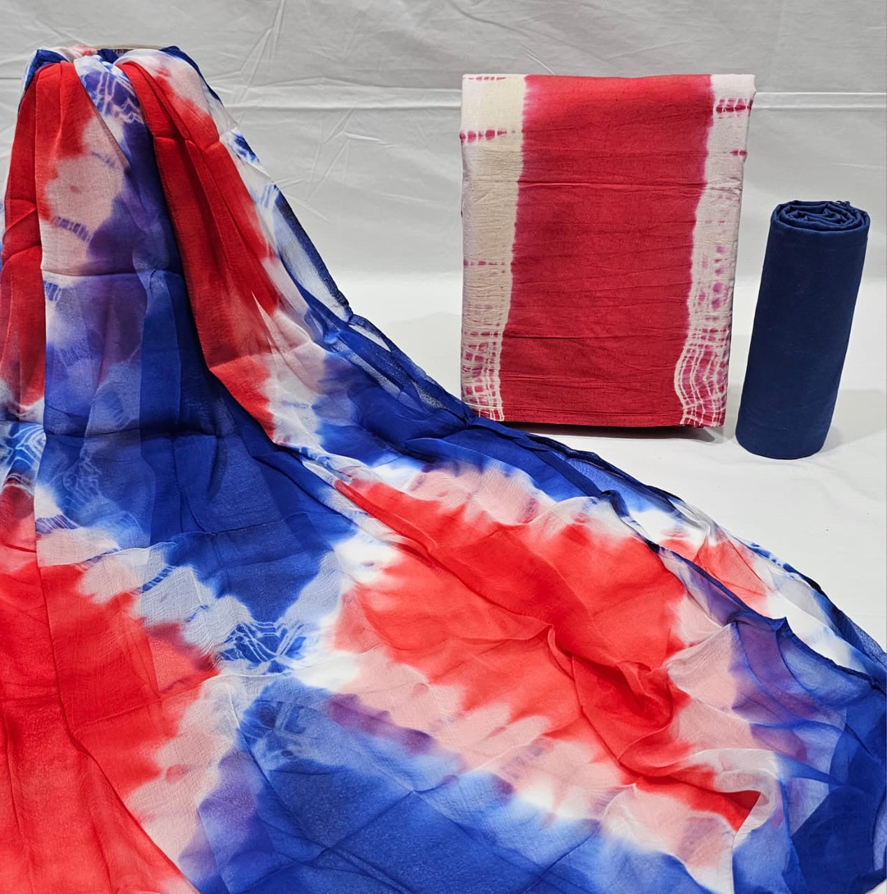 Breathable Cotton Printed Unstitched Suit