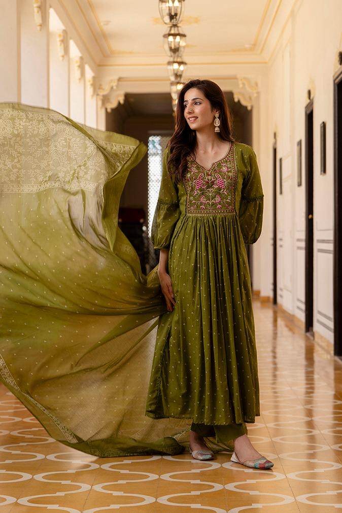 Premium Cotton Suit For Women Mul Peacock - Vijay Laxmi