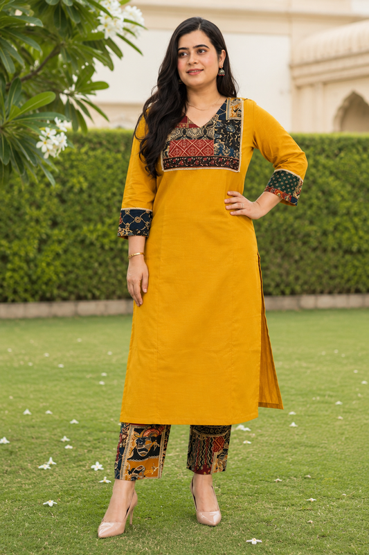 Mehar premium cotton Kurta & Pant