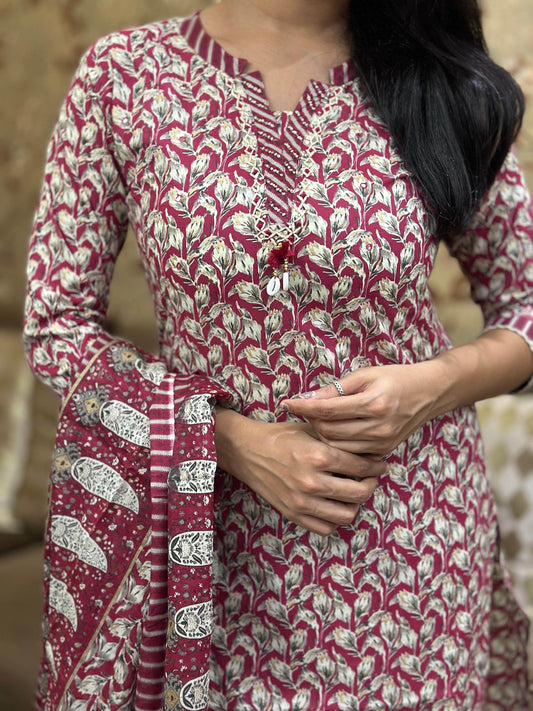 Cotton Suit For Women - Vijay Laxmi