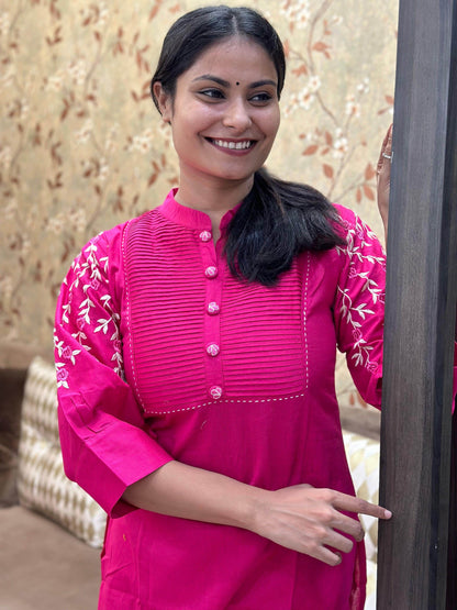 Premium Cotton Kurta Set For Women - Vijay Laxmi