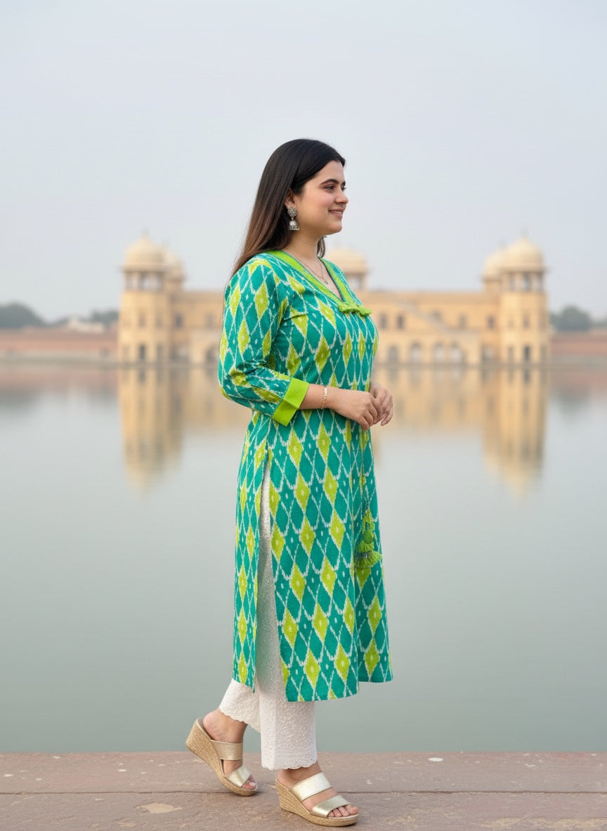 Airy Cotton Long Kurti
