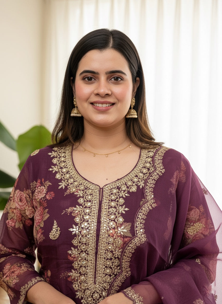 Soft Chanderi Silk Suit For Women