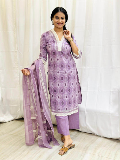 Soft Cotton Suit For Women - Vijay Laxmi