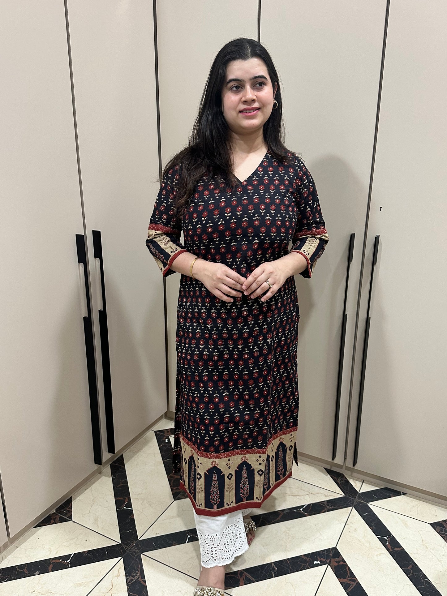 Airy Cotton kalamkari kurti for women