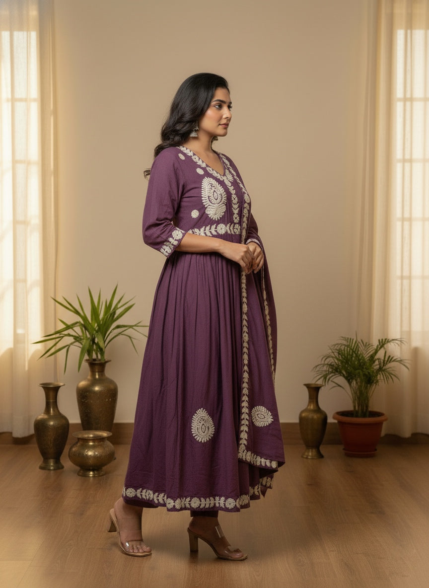 Premium Cotton kurta set for women with dupatta