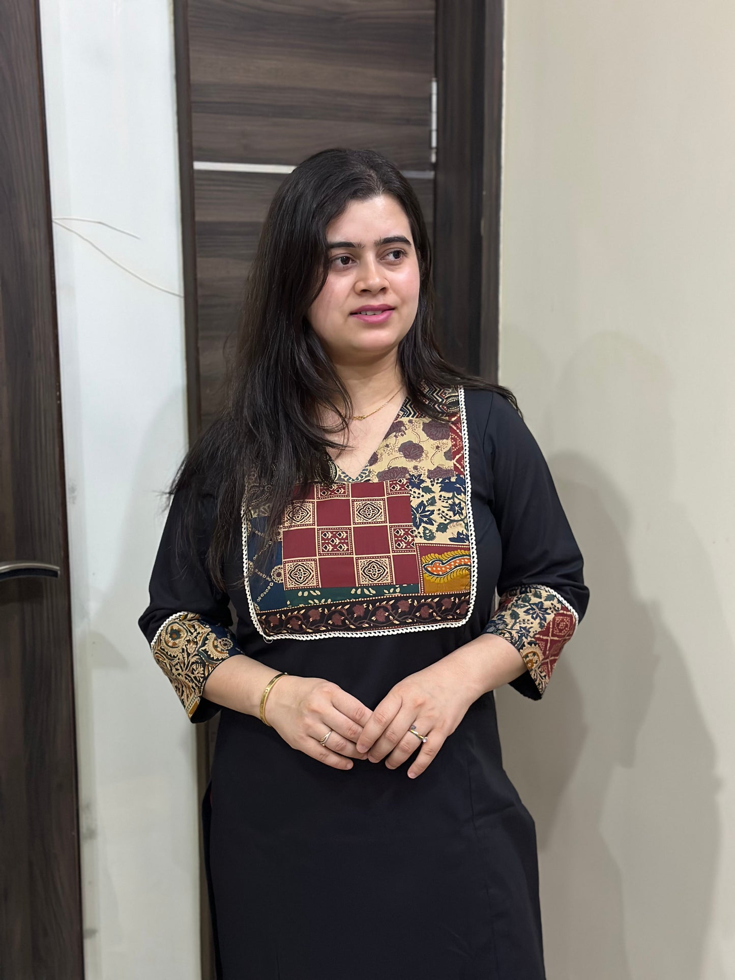 Meher premium cotton Kurta & Pant Black