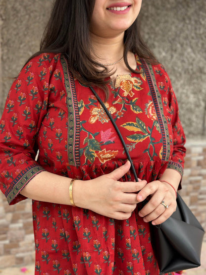 Short Cotton tunics for women - Vijay Laxmi