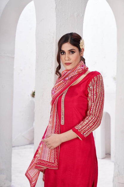 Maharani Crepe Suit - Vijay Laxmi