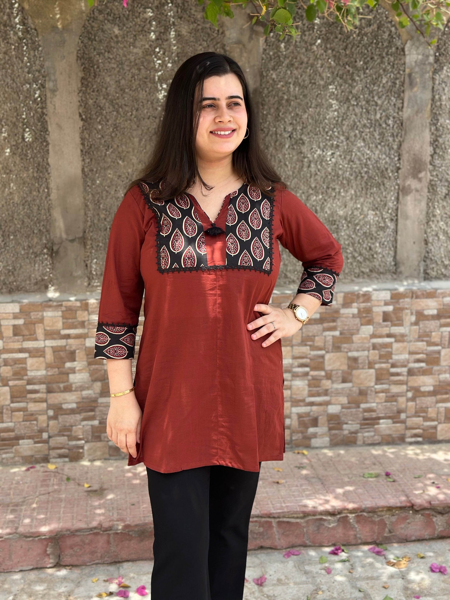 Short Cotton tunics for women - Vijay Laxmi