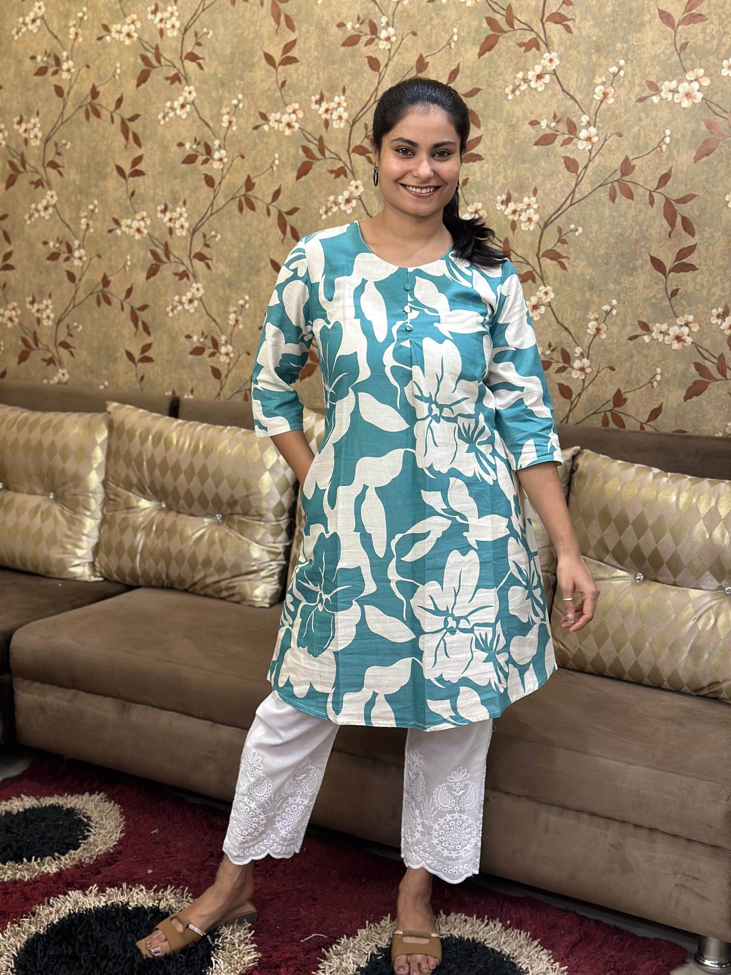Cotton Kurti For Women - Vijay Laxmi