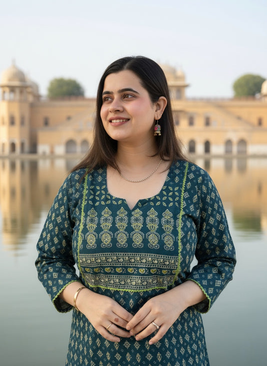 Airy Cotton Arjakh Kurti for women