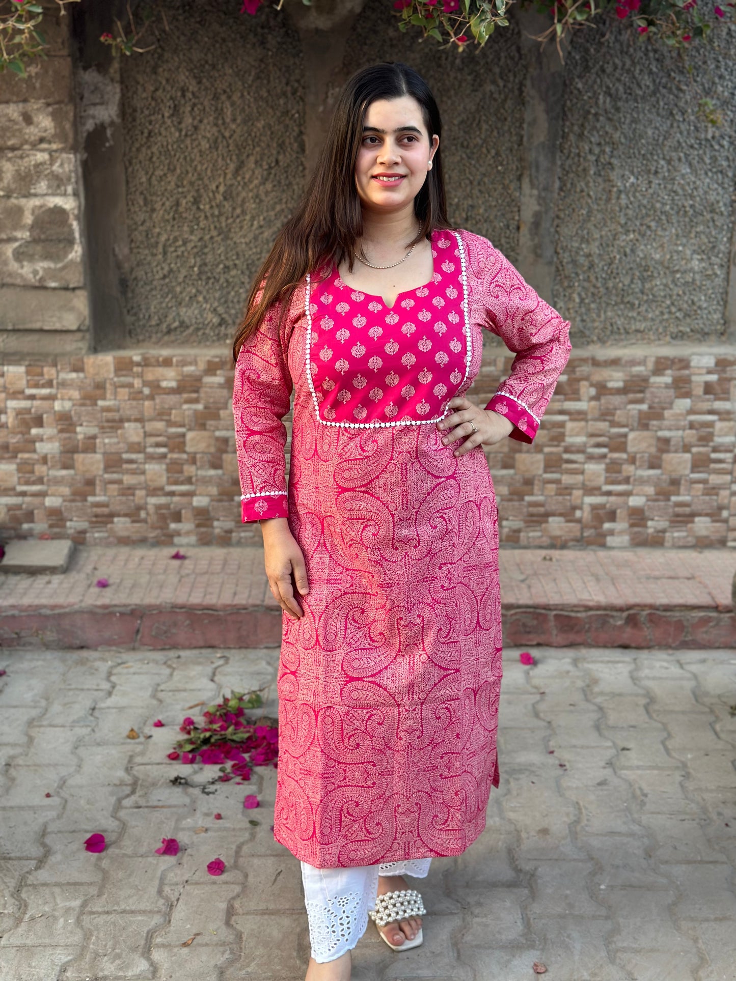 Airy Cotton kalamkari kurti for women rani