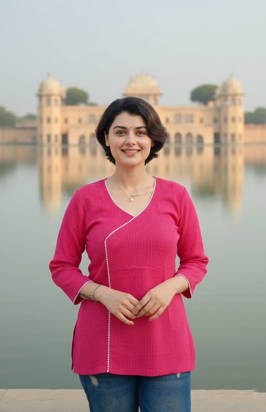 Short Kantha Cotton tunic for women