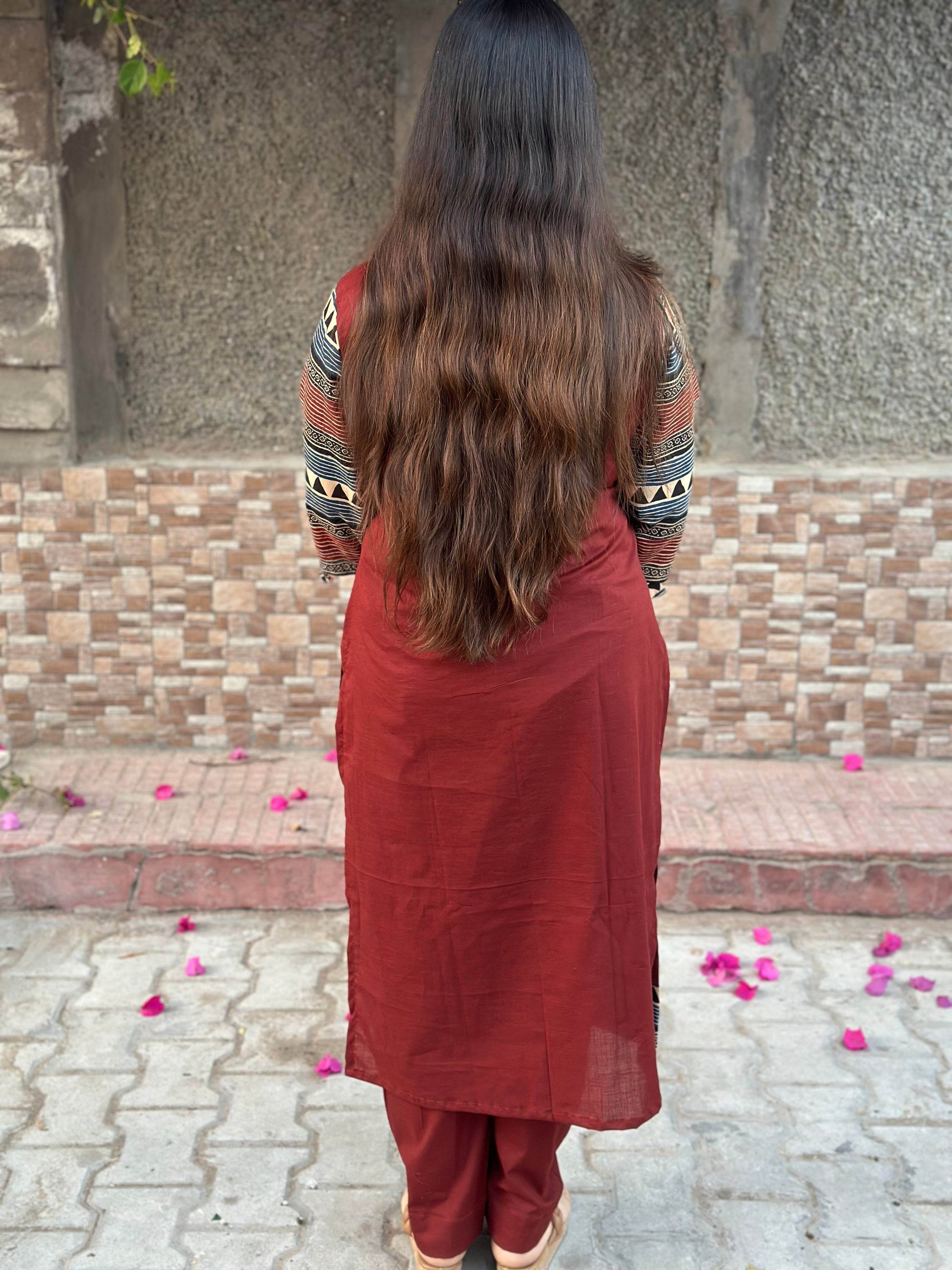 Airy Cotton suit set with pants - Vijay Laxmi