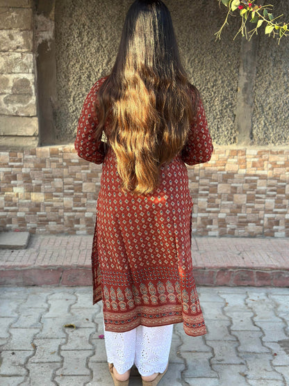 Airy Cotton Arjakh Kurti for women - Vijay Laxmi