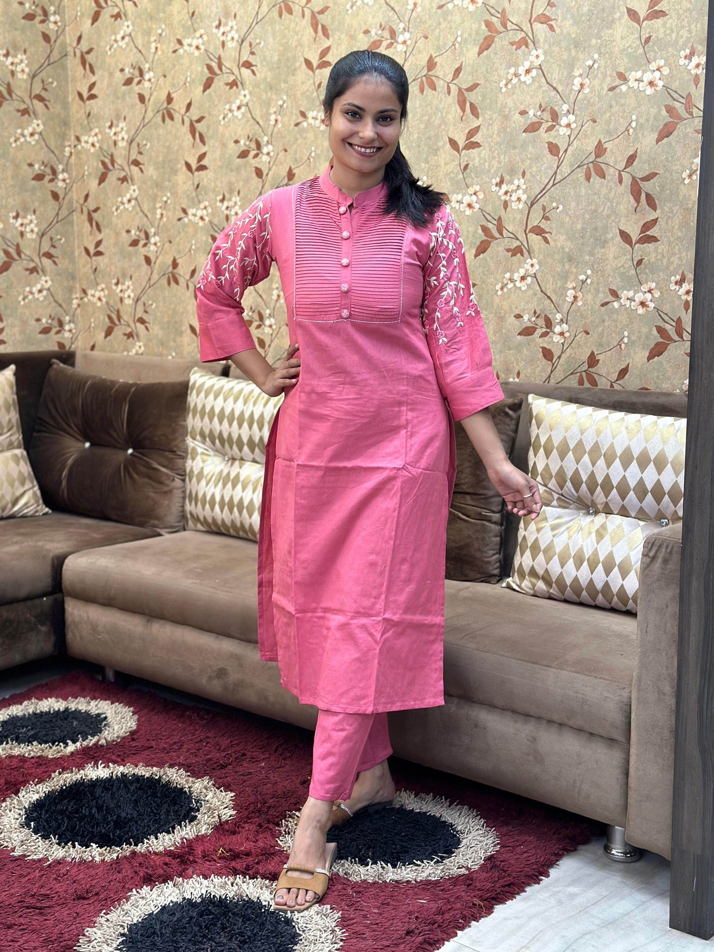 Premium Cotton Kurta Set For Women - Vijay Laxmi