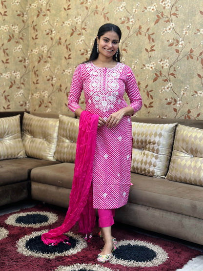 Premium Cotton Suit For Women PNKL - Vijay Laxmi