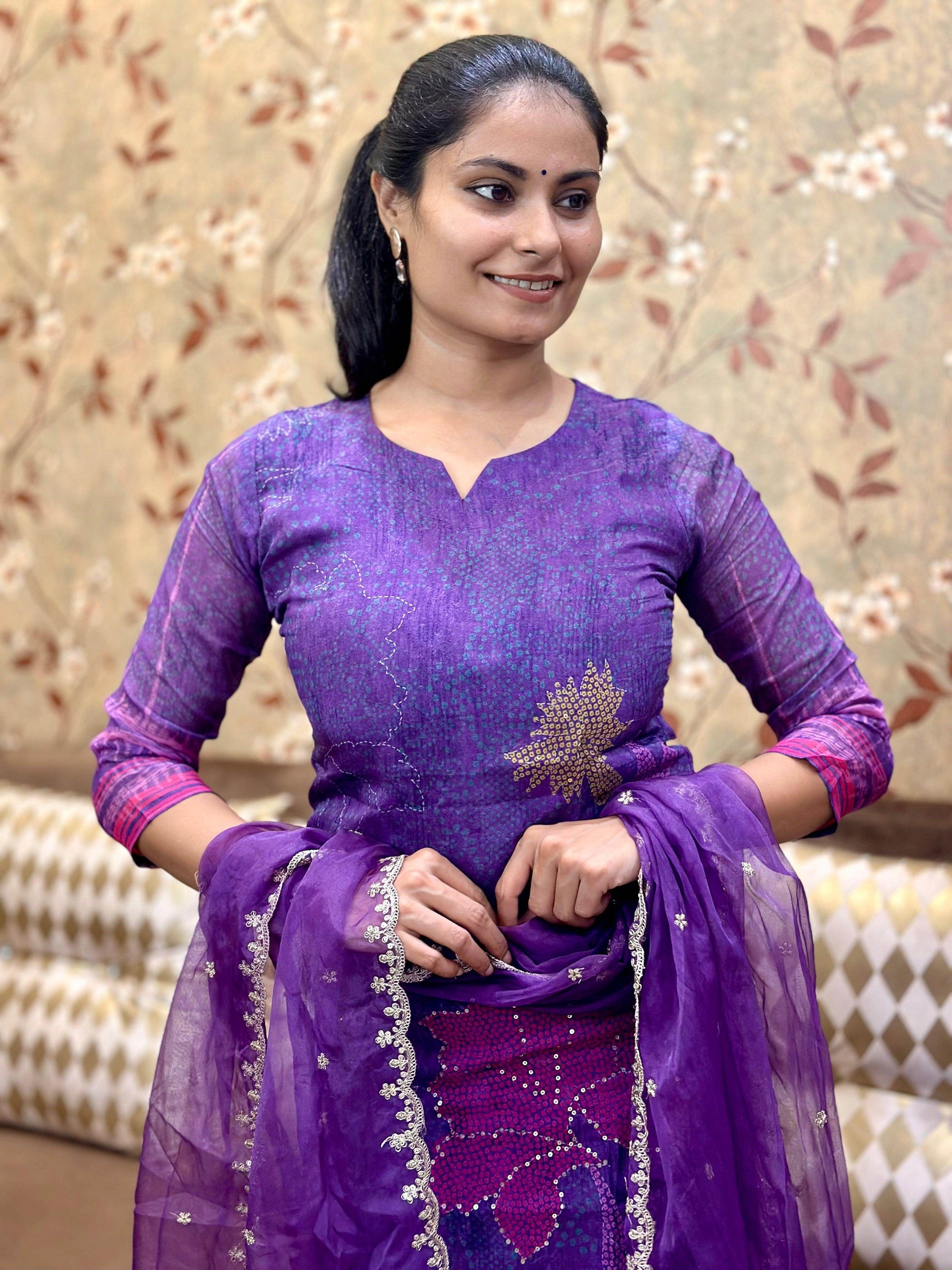 Soft Organza Suit For Women - Vijay Laxmi