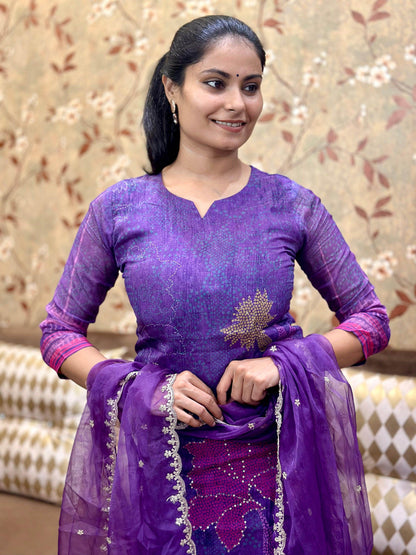 Soft Organza Suit For Women - Vijay Laxmi