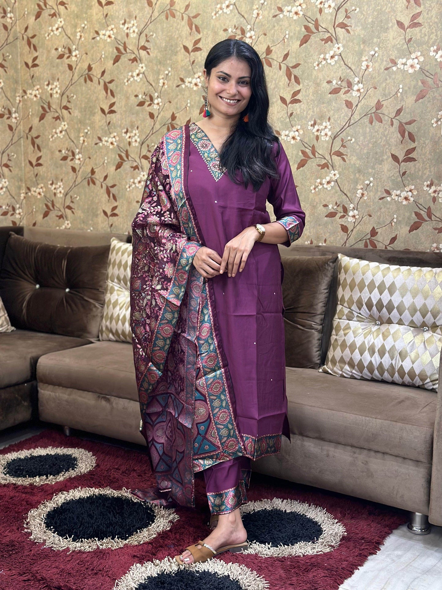 Silk Suit For Women - Vijay Laxmi