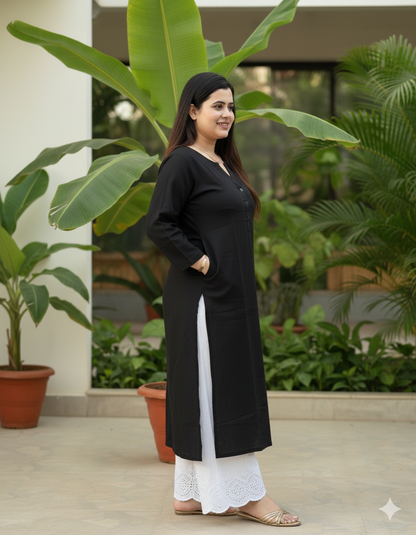 Airy Linen Long Kurta