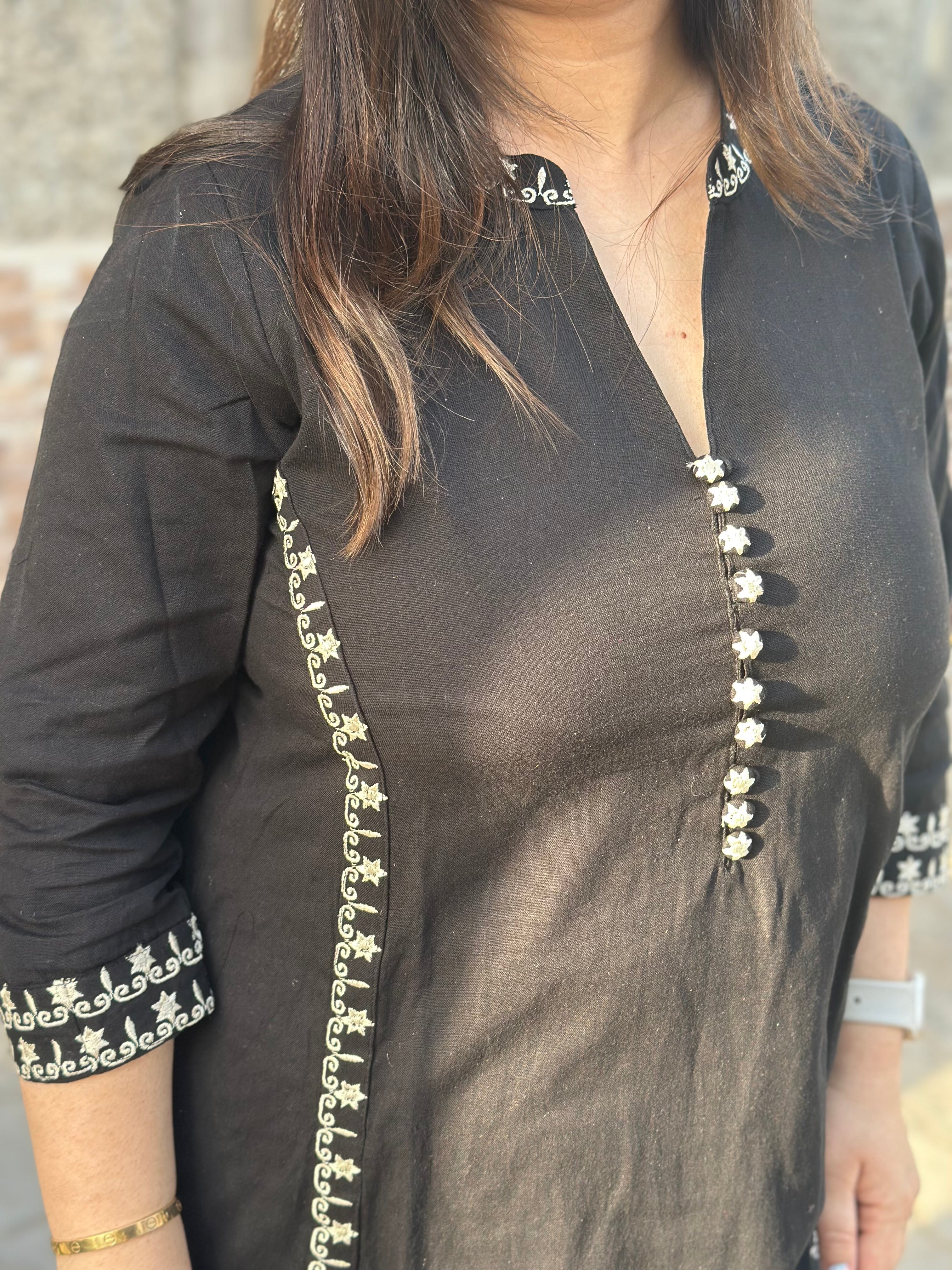 Cotton kurta set with pants