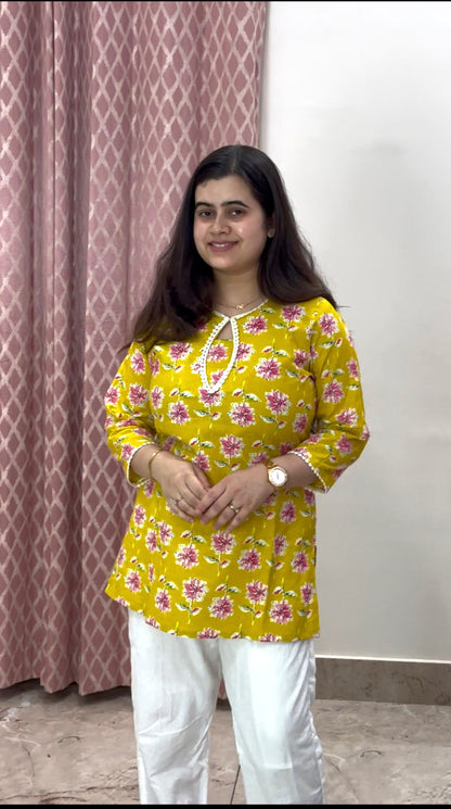 Short Cotton tunics for women