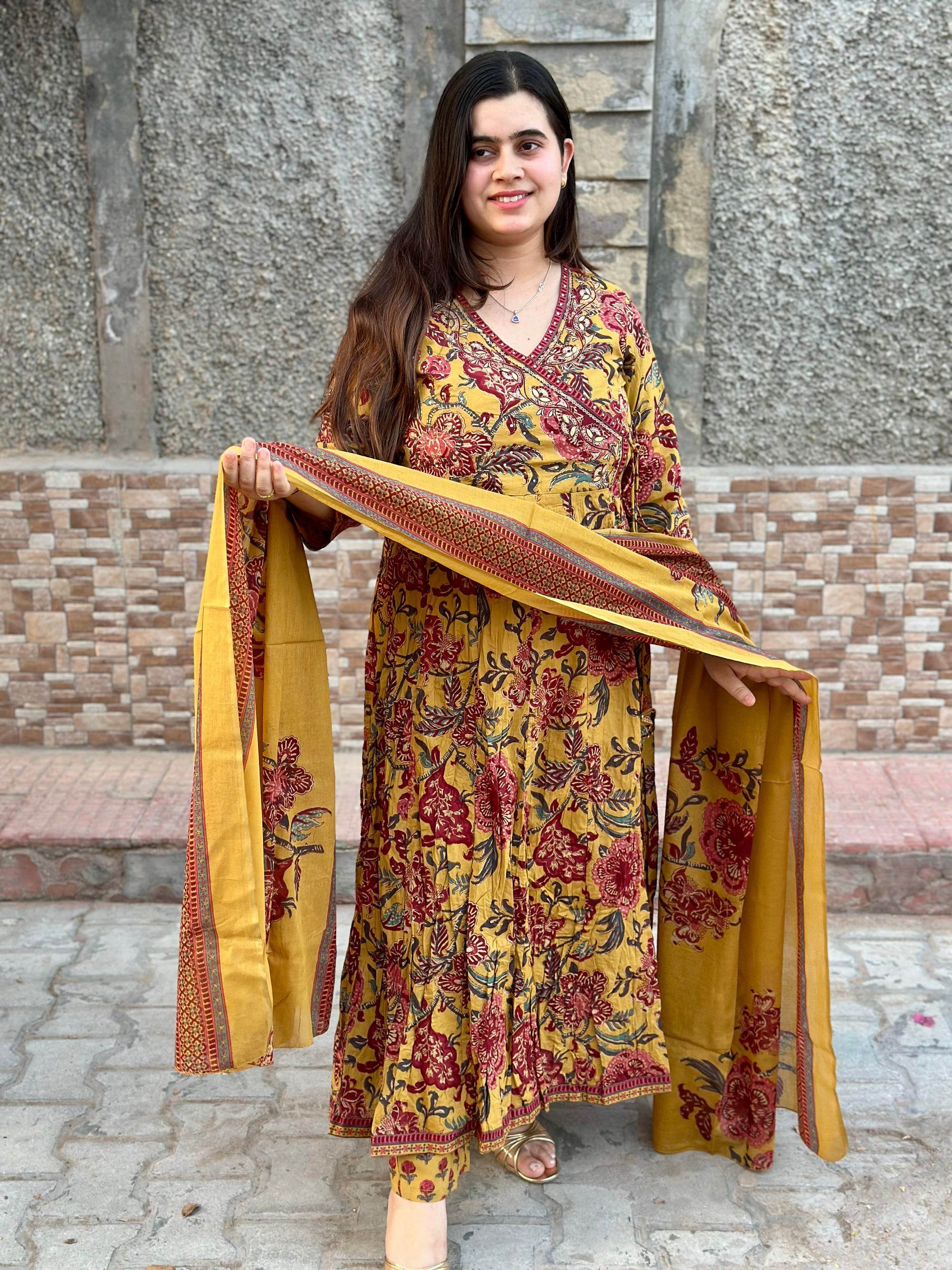 Premium Cotton Anarkali Suit For Women - Vijay Laxmi