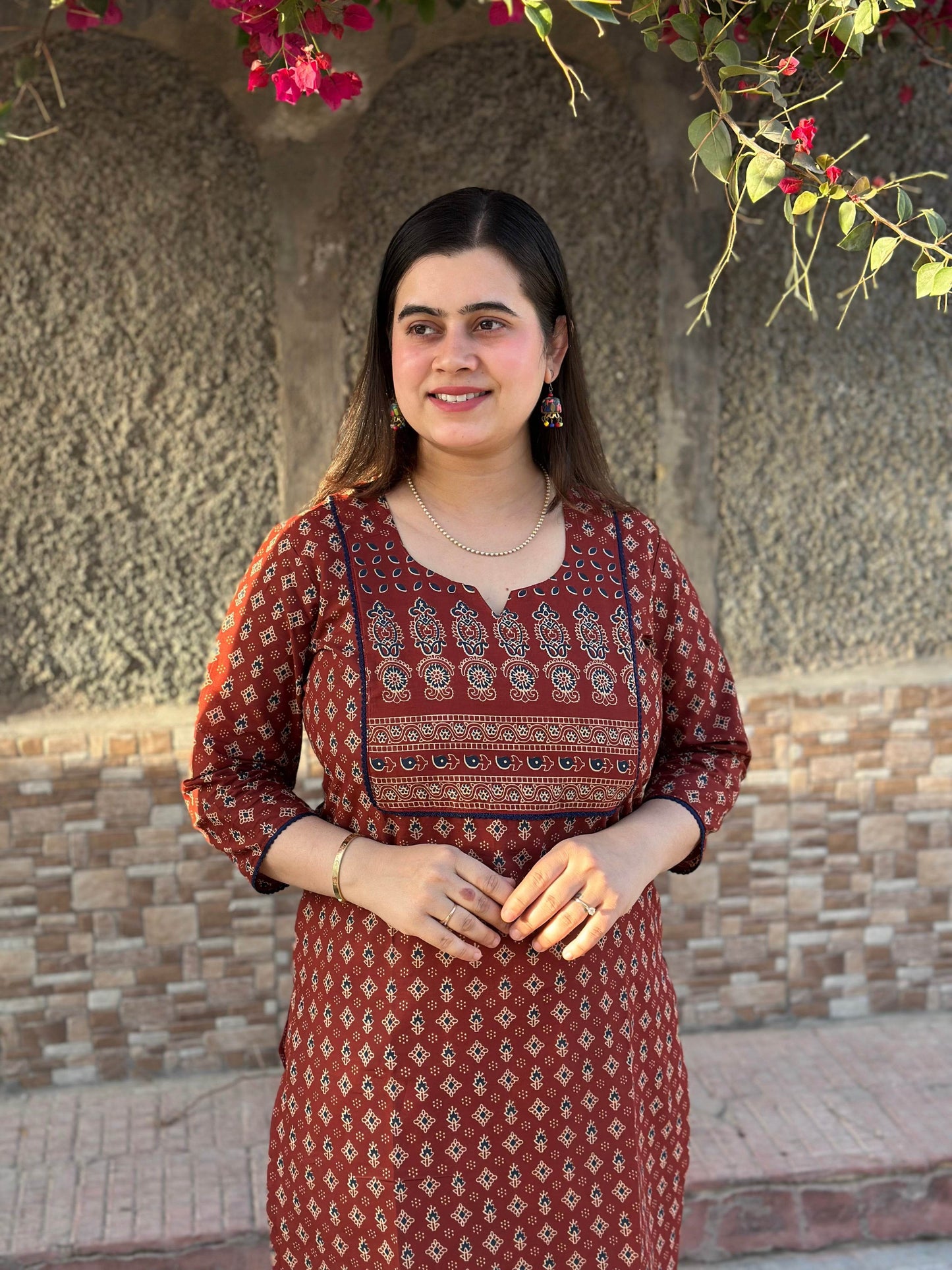 Airy Cotton Arjakh Kurti for women - Vijay Laxmi