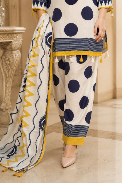 Anami festive modal kurta set with farshi salwar & dupatta