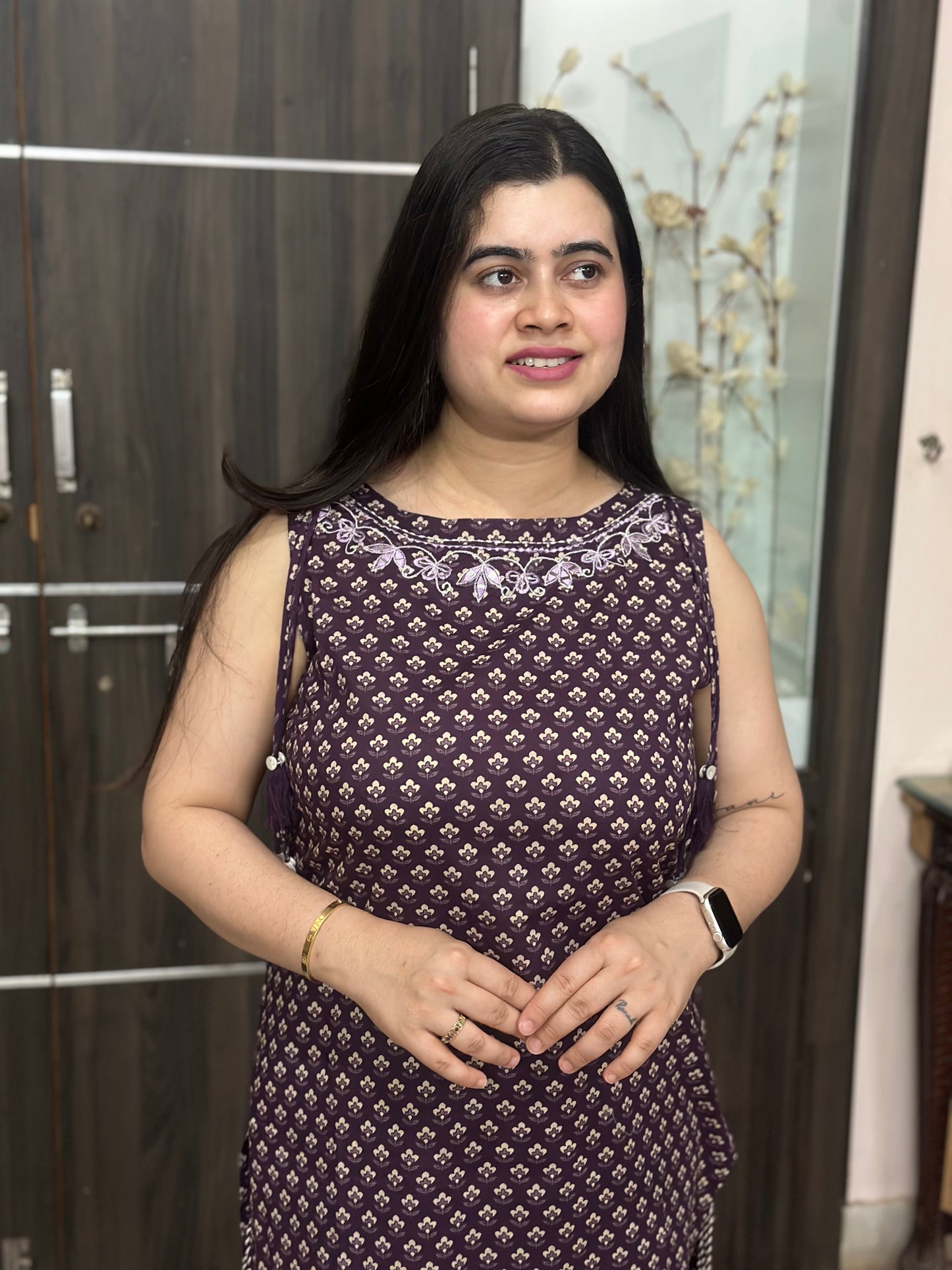 Bani Sleeveless Cotton Kurta set